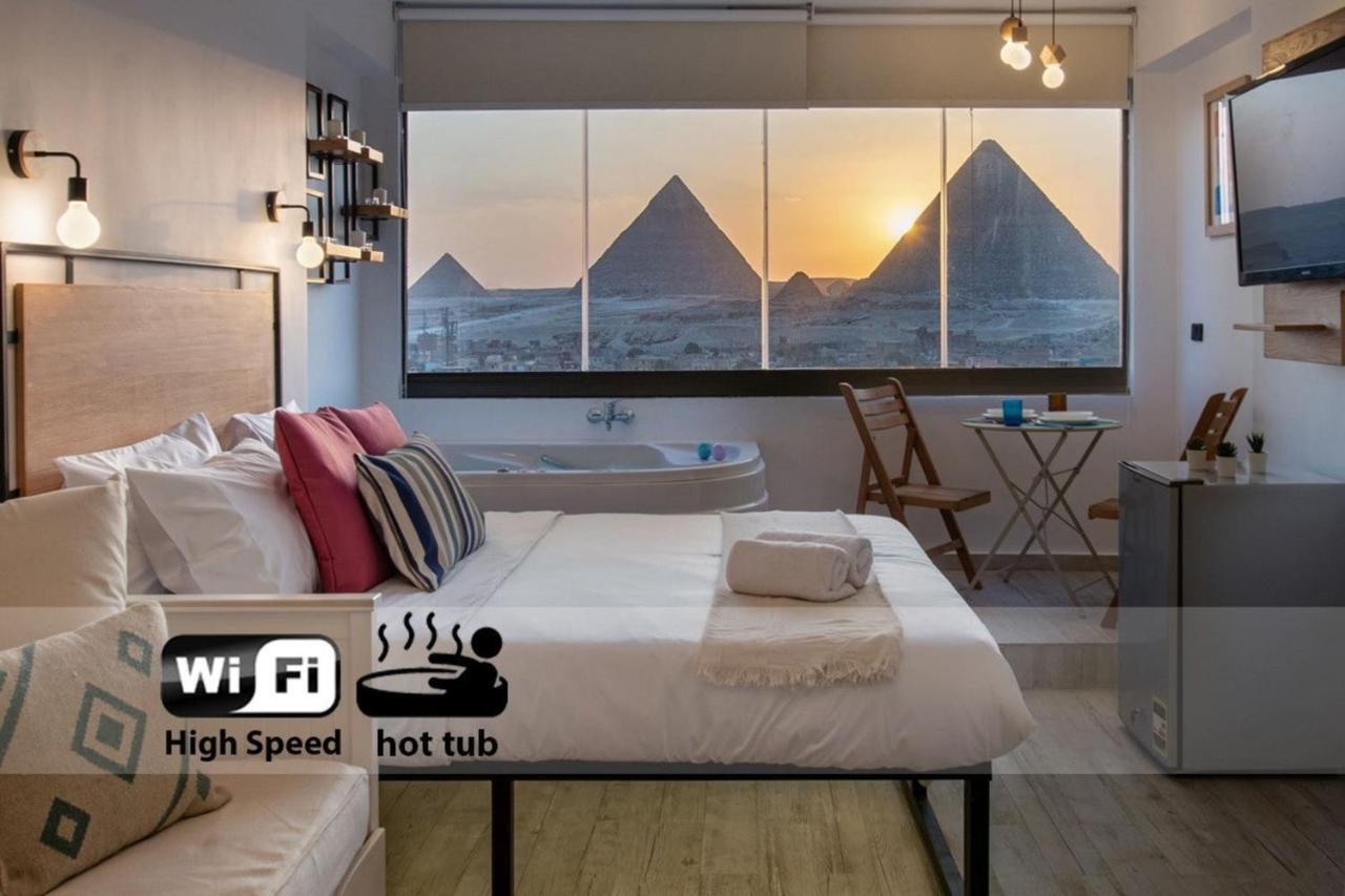 Jacuzzi Studio The Pyramids Free Airport Pickup Apt4 Il Il Cairo Esterno foto