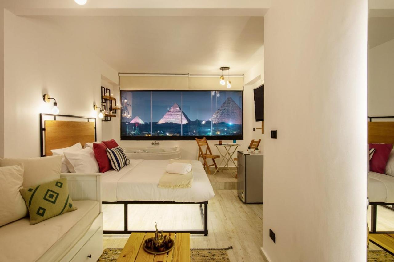 Jacuzzi Studio The Pyramids Free Airport Pickup Apt4 Il Il Cairo Esterno foto