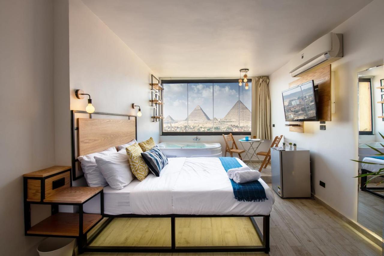 Jacuzzi Studio The Pyramids Free Airport Pickup Apt4 Il Il Cairo Esterno foto
